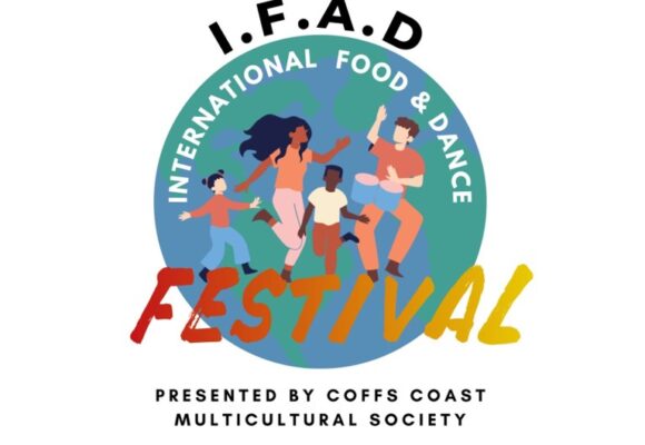 Logo for the Coffs Coast International Food and Dance festival